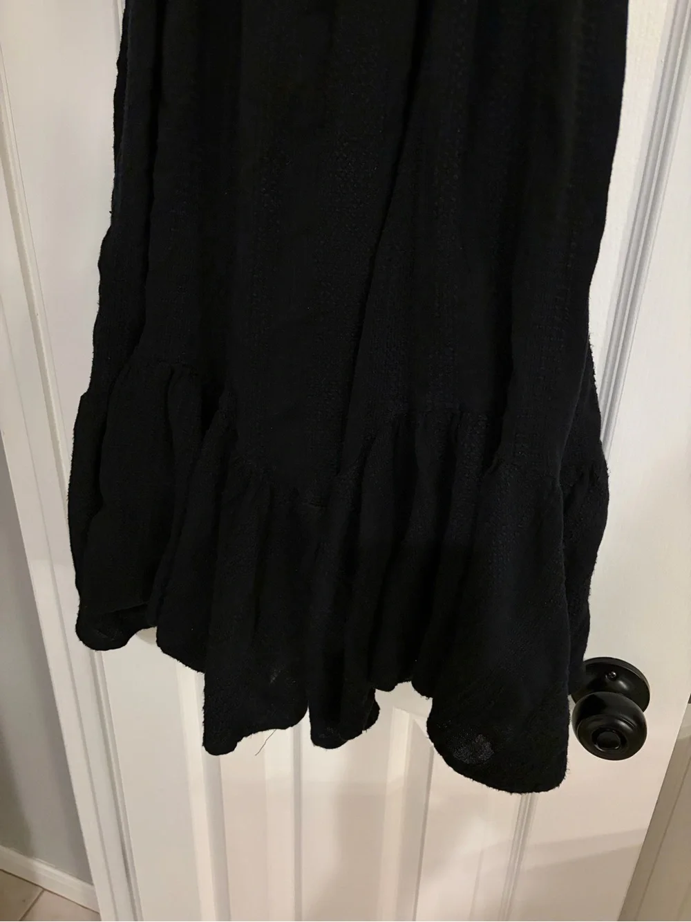 Free People Sweet Thing Tunic Dress Small Black Boho